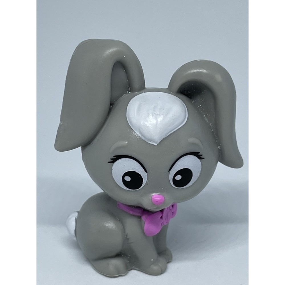 Barbie Pets gray And Pink rabbit bunny pet doll accessory toy figure Mattel